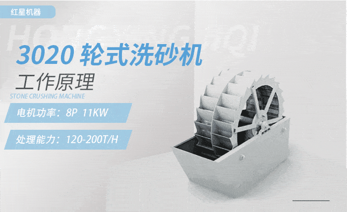 3020洗砂機，時產(chǎn)量：120-200t/h